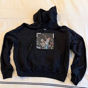 Off-White Black Graphic Hoodie